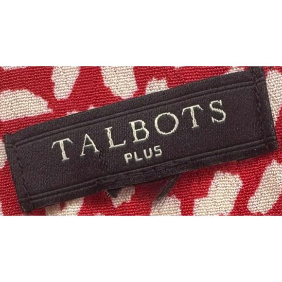 Talbots Plus Button-Front Abstract Dot Viscose Dress 2-3XL - Picture 6 of 6